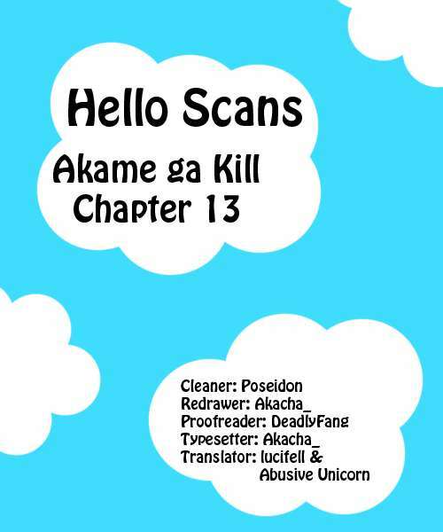 Akame ga Kiru!: Chapter 13