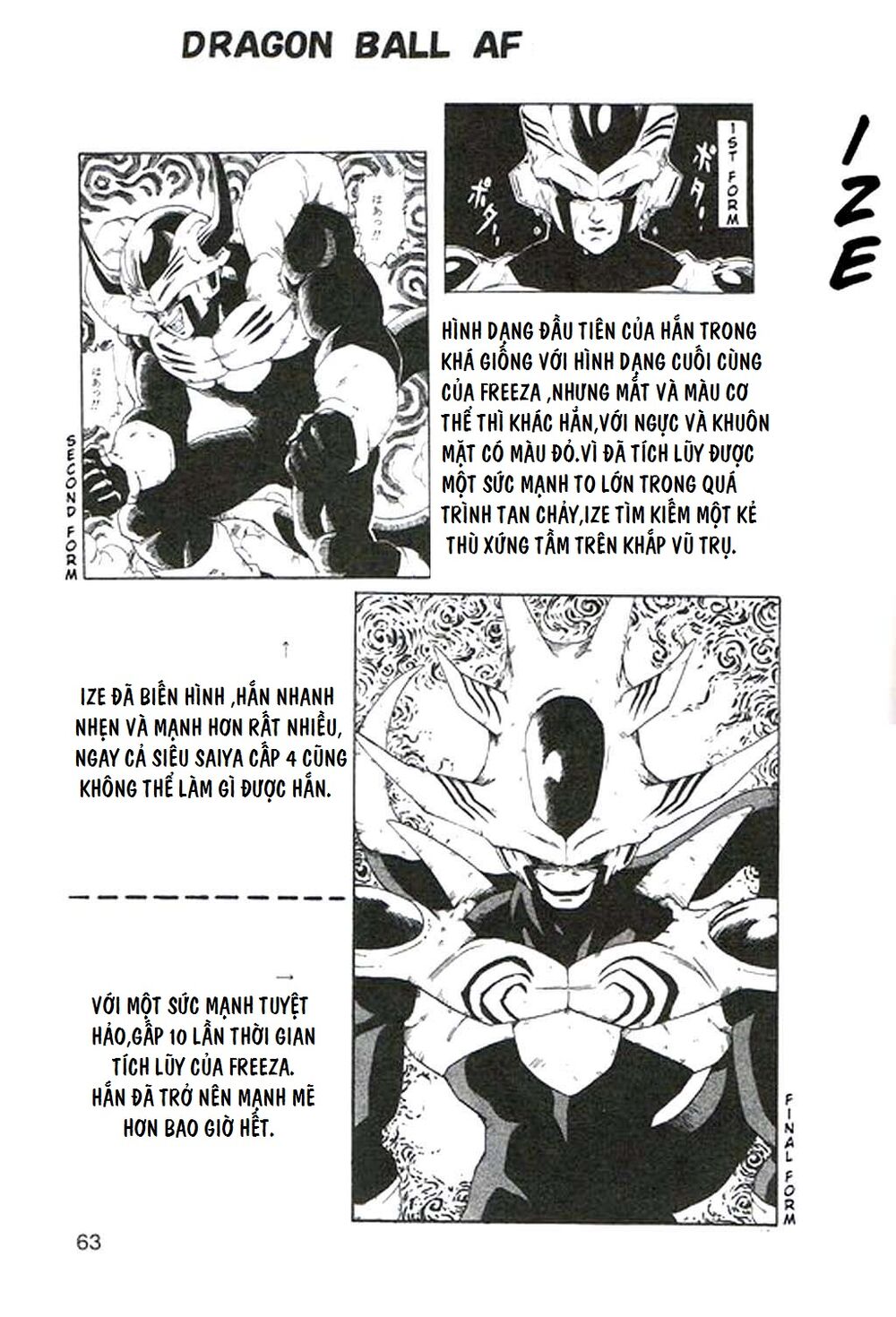 Thế Giới Ngọc Rồng - Con trai Frieza: Ize: Chapter 3