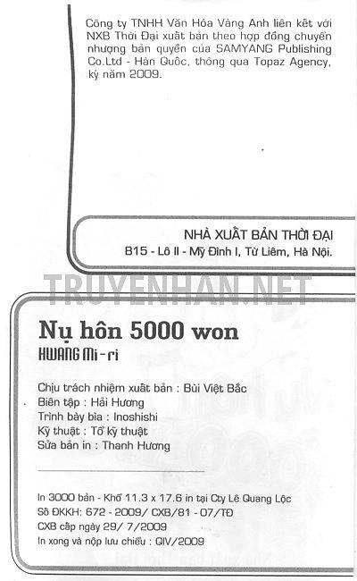 Nụ hôn 5000 Won: Chapter 49