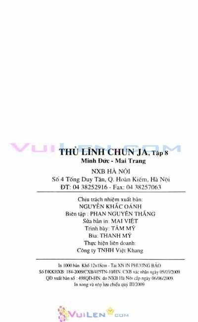 Thủ Lĩnh Chunja: Chapter 8