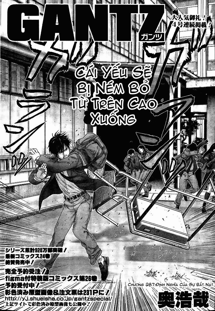 Gantz: Chapter 287: Định nghĩa của sự bắt nạt