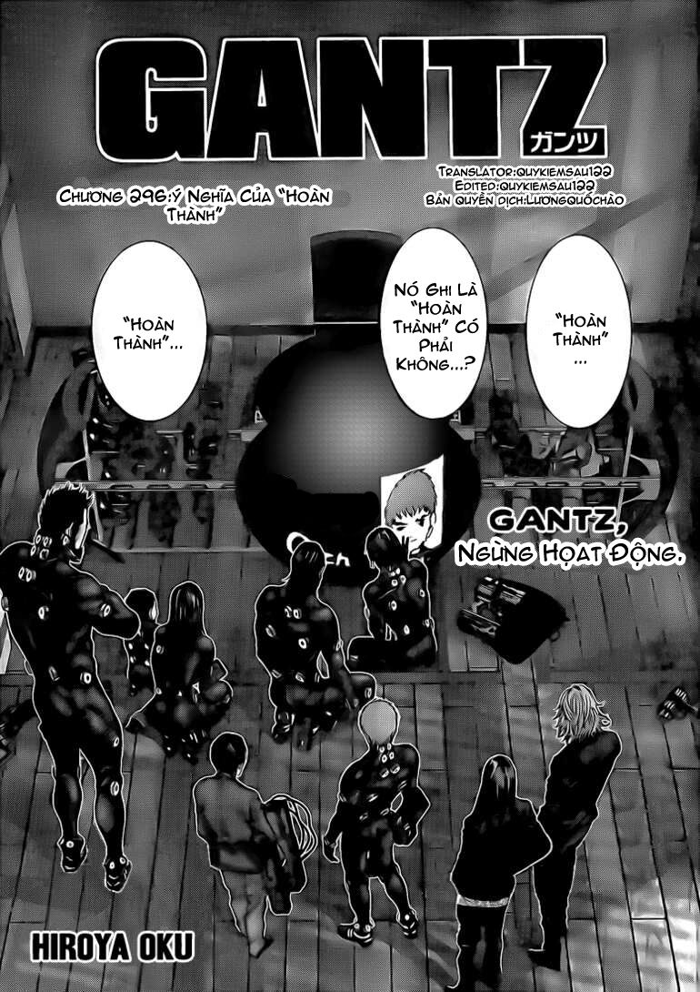 Gantz: Chapter 296: Ý nghĩa của