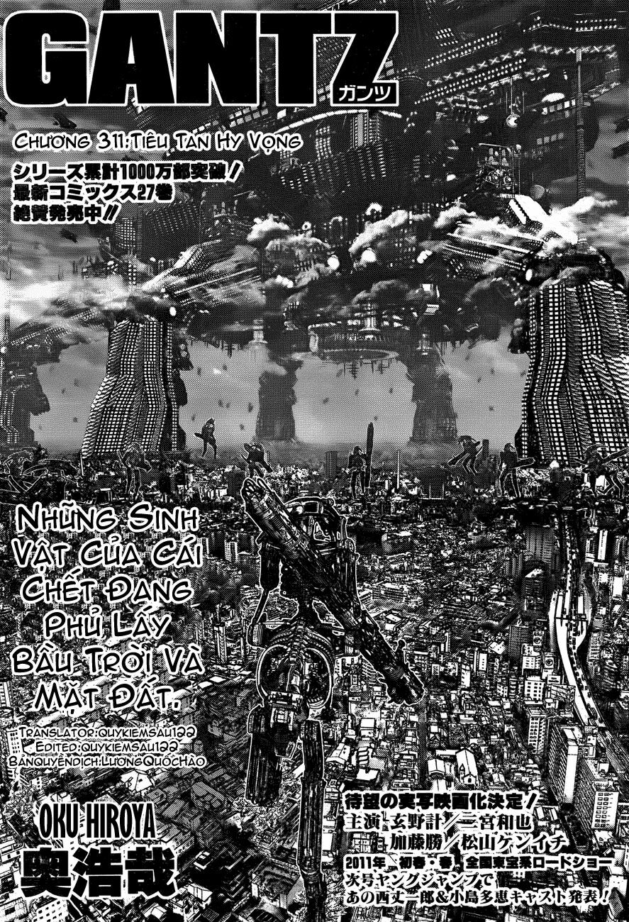 Gantz: Chapter 311: Tiêu tan hi vọng