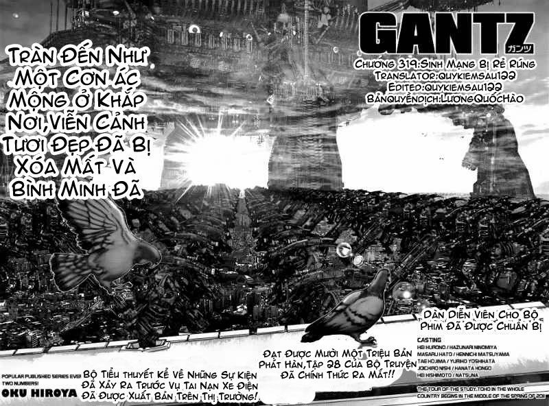 Gantz: Chapter 319: Sinh mạng bị rẻ rúng
