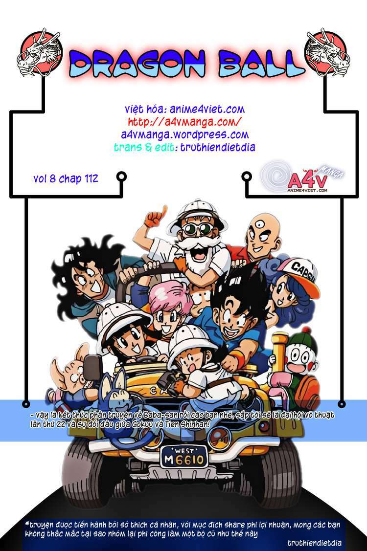 Dragon Ball - Bảy Viên Ngọc Rồng: Chapter 112