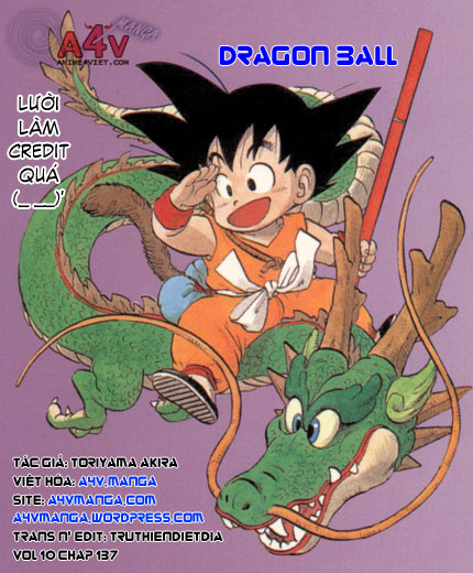 Dragon Ball - Bảy Viên Ngọc Rồng: Chapter 137