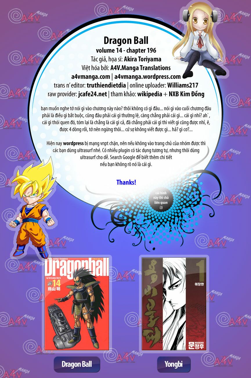 Dragon Ball - Bảy Viên Ngọc Rồng: Chapter 196
