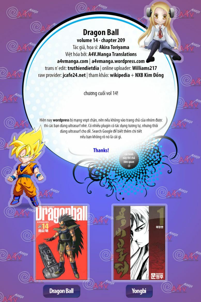 Dragon Ball - Bảy Viên Ngọc Rồng: Chapter 209