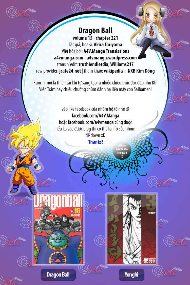 Dragon Ball - Bảy Viên Ngọc Rồng: Chapter 221