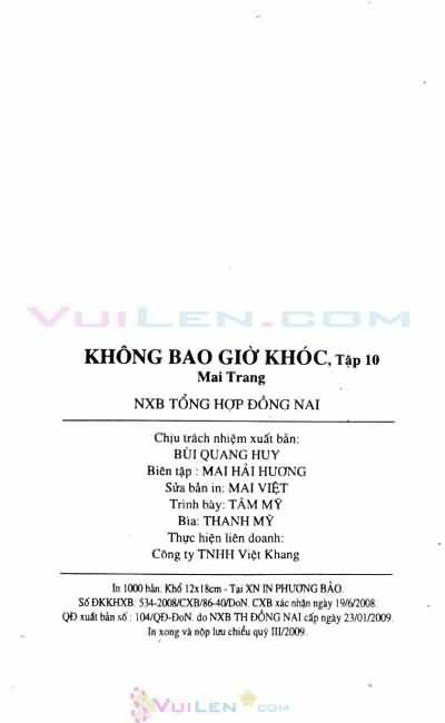 Không bao giờ khóc: Chapter 10