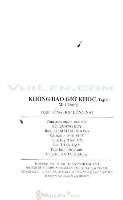 Không bao giờ khóc: Chapter 9