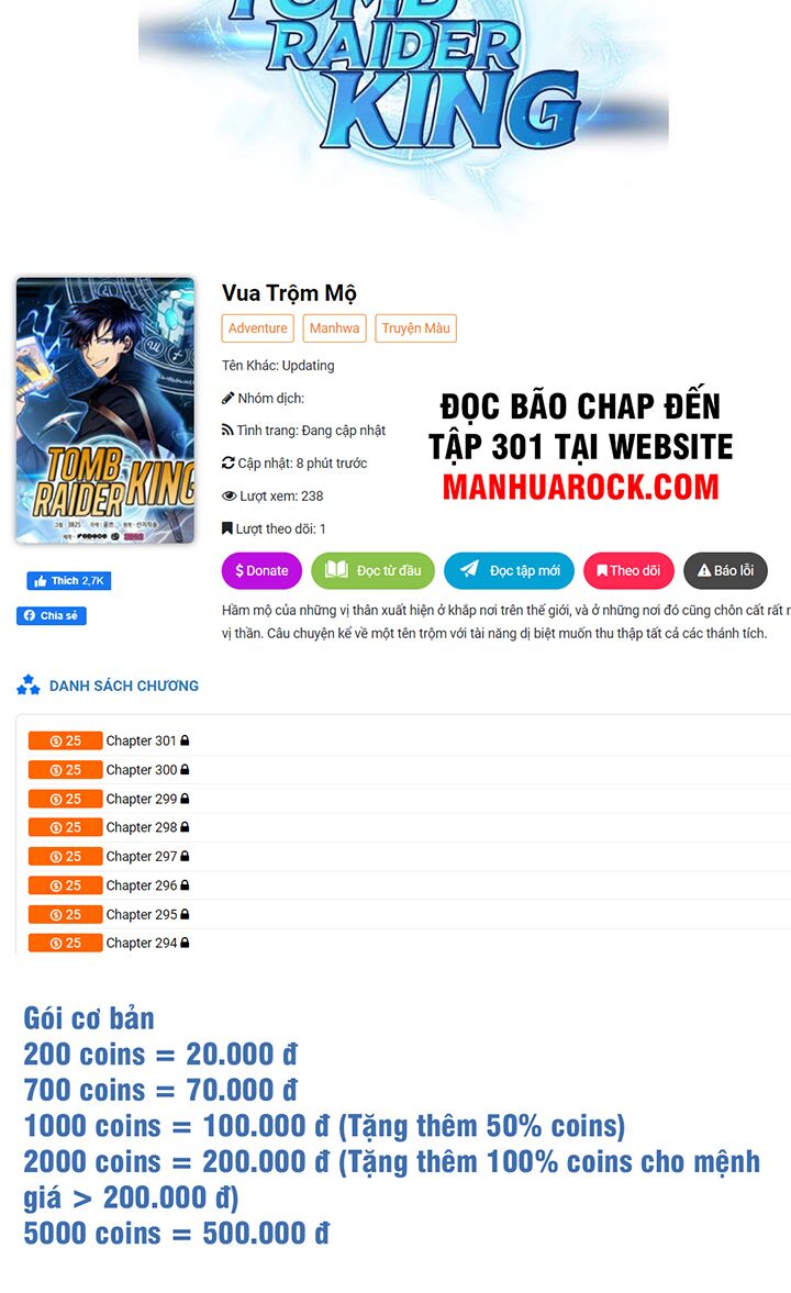 Vua Trộm mộ: Chapter 284