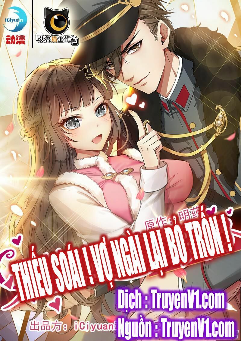 Thiếu Soái ! Vợ Ngài Lại Bỏ Trốn: Chapter 1