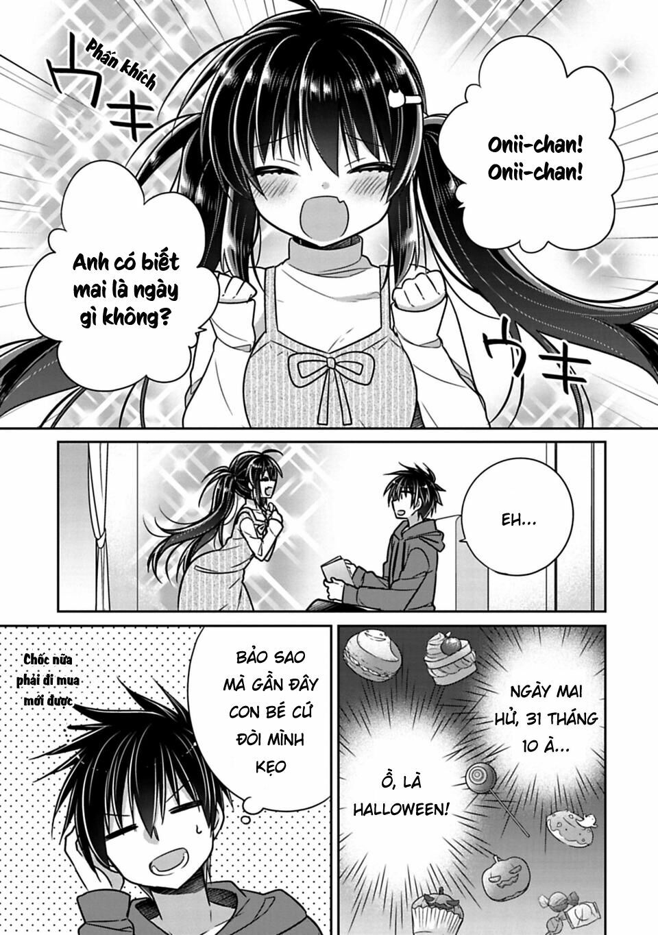 Siscon Ani To Brocon Imouto Ga Shoujiki Ni Nattara: Chapter 23: - Khi anh thích bị ghẹo hơn là phải cho kẹo
