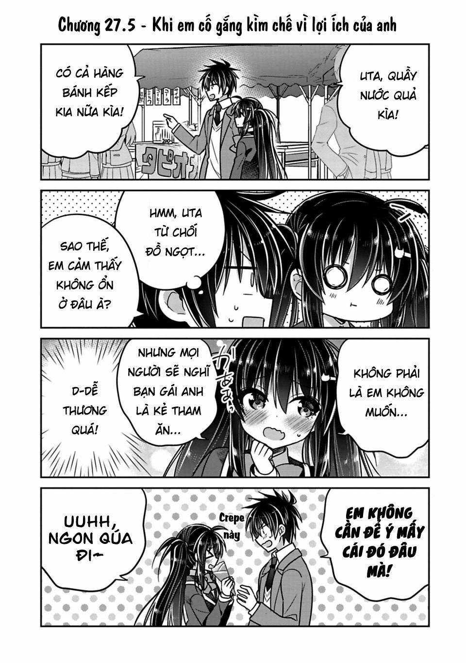Siscon Ani To Brocon Imouto Ga Shoujiki Ni Nattara: Chapter 27.5: - Khi em cố gắng kìm chế vì lợi ích của anh