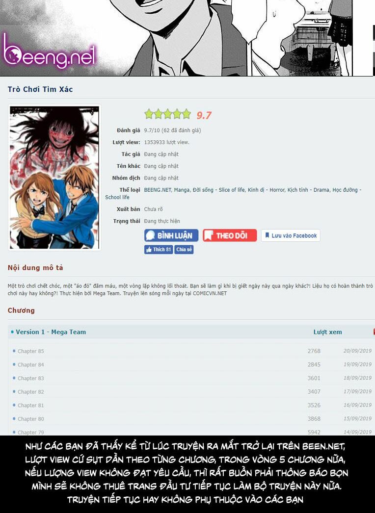 Trò Chơi Tìm Xác - KARADA SAGASHI: Chapter 86