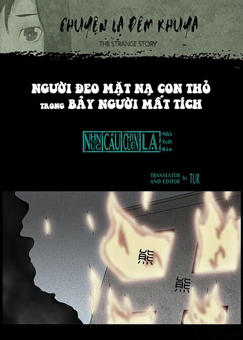 Kinh Dị Đêm Khuya: Chapter 86: - Người Đeo Mặt Nạ Con Thỏ trong Bảy Người Mất Tích (Thượng)