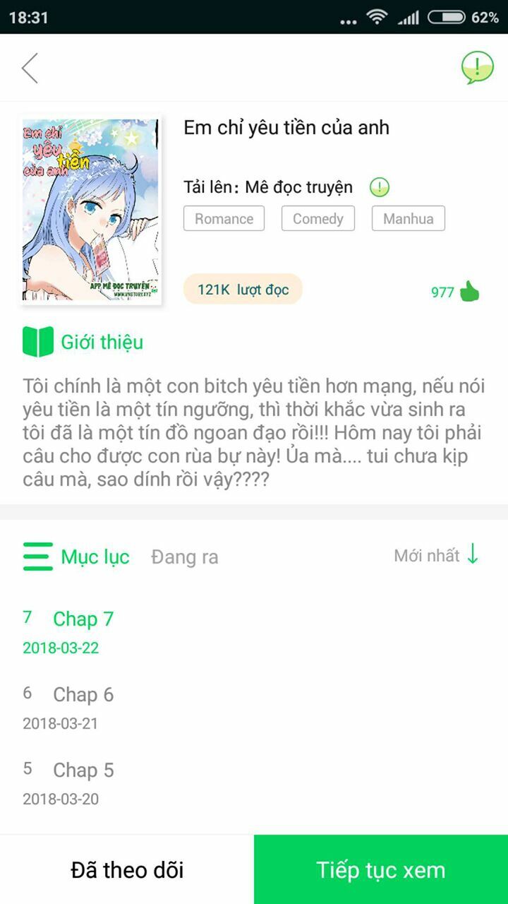 Em chỉ yêu tiền của anh: Chapter 4
