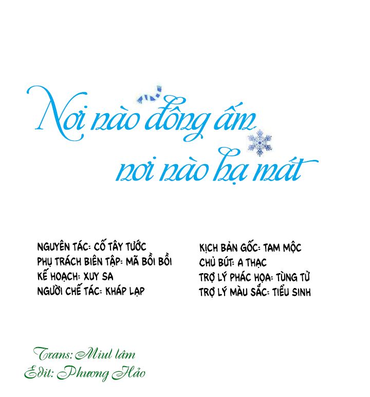 Nơi nào đông ấm, nơi nào hạ mát: Chapter 3