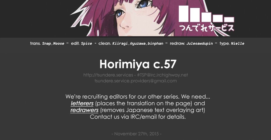 Horimiya: Chapter 57