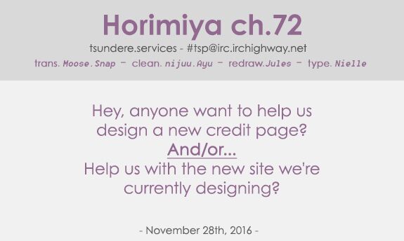 Horimiya: Chapter 72