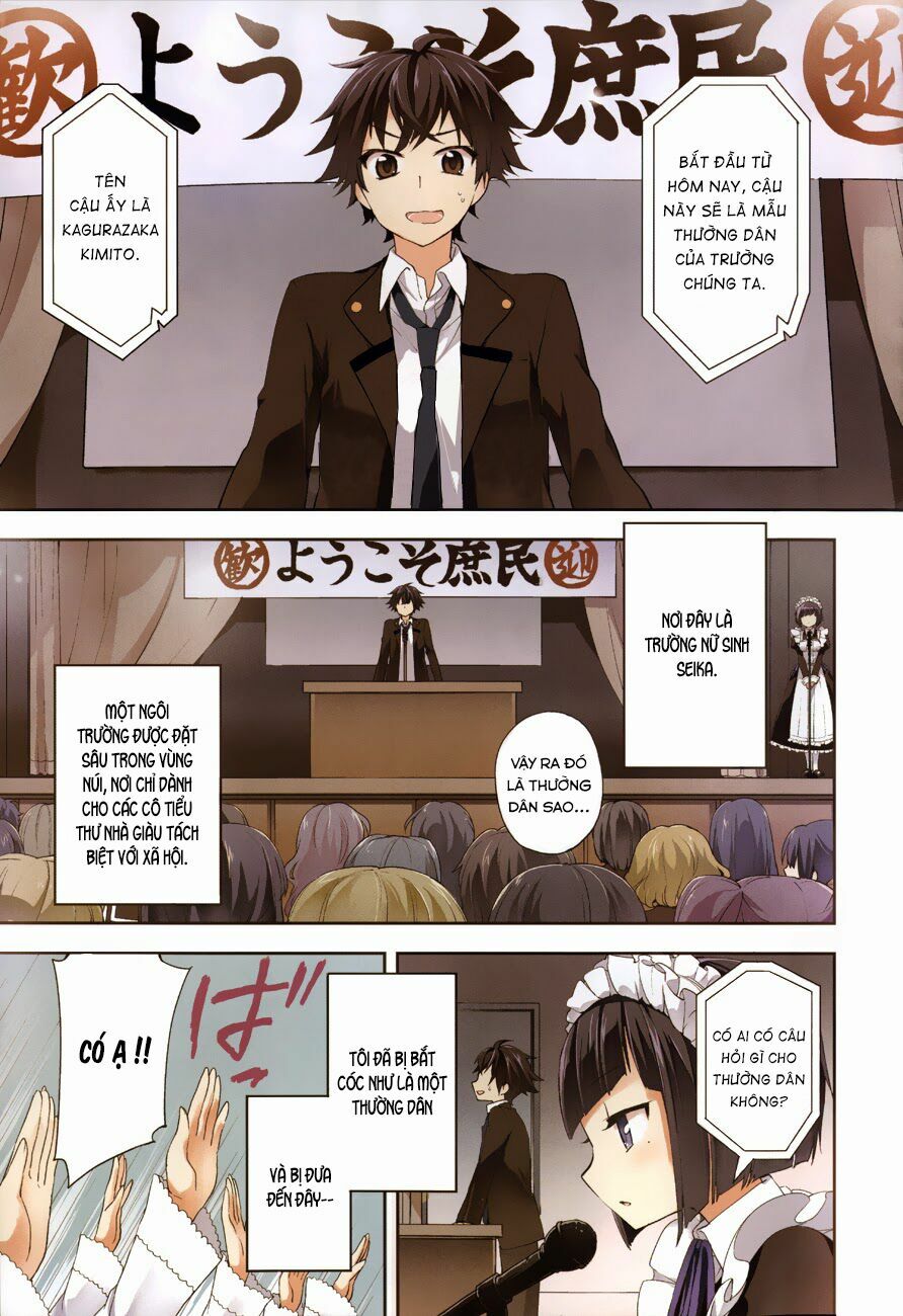 Ore ga Ojou-sama Gakkou ni "Shomin Sample" Toshite Rachirareta Ken: Chapter 1
