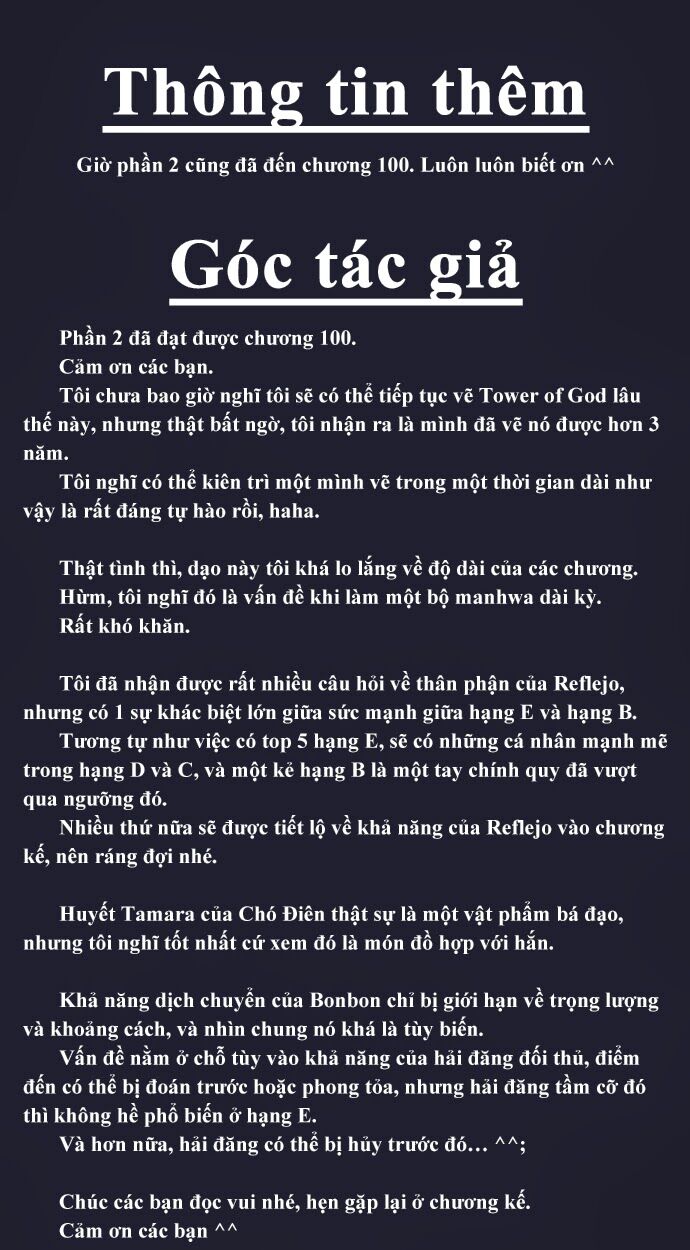 Tòa Tháp Bí Ẩn 2: Chapter 100