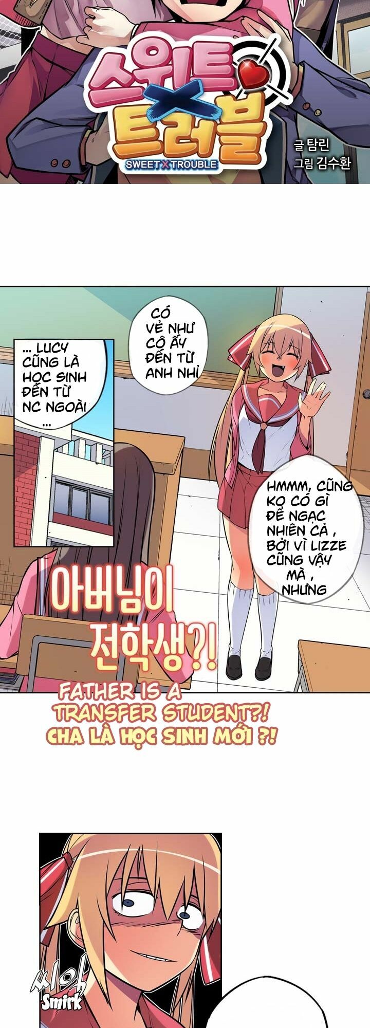 Sweet X Trouble: Chapter 5: Học sinh chuyển trường là ai ?(2)