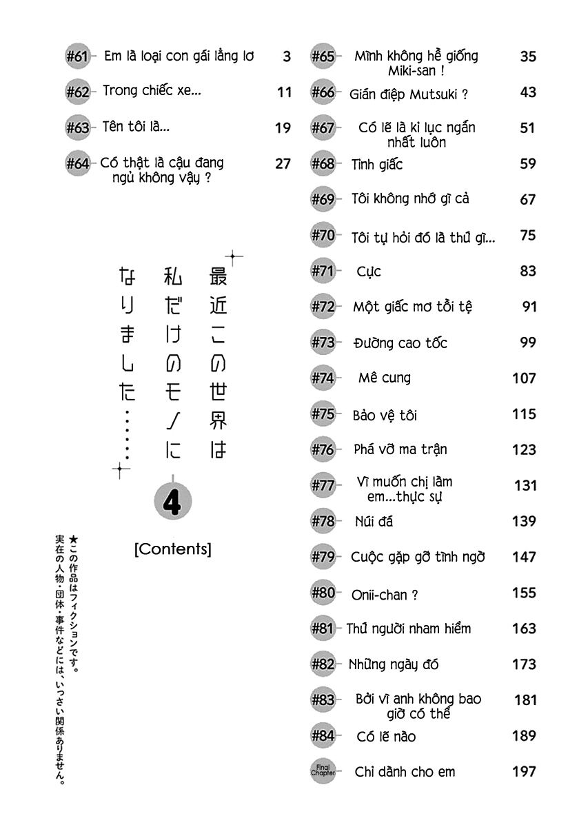 Saikin Kono Sekai wa Watashi dake no Mono ni Narimashita......: Chapter 61: Em là loại con gái lẳng lơ