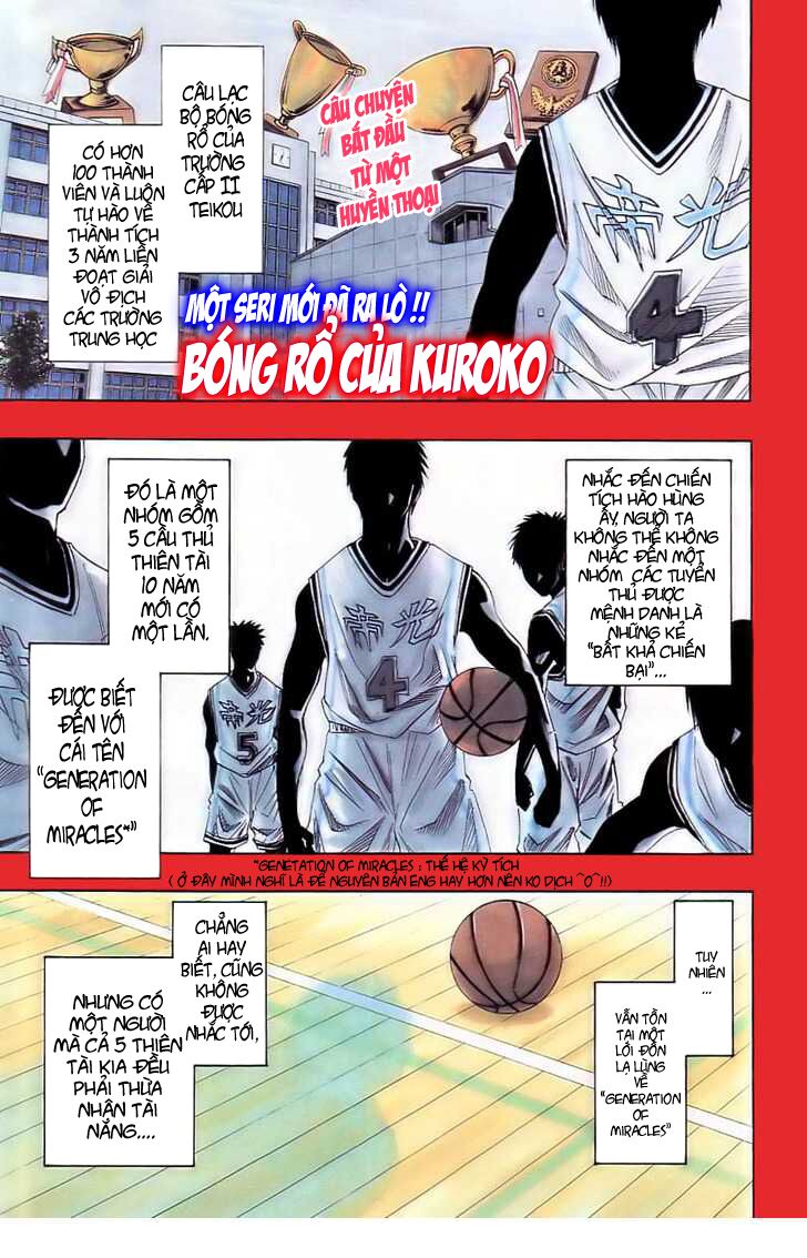 Vua bóng rổ Kuroko: Chapter 1