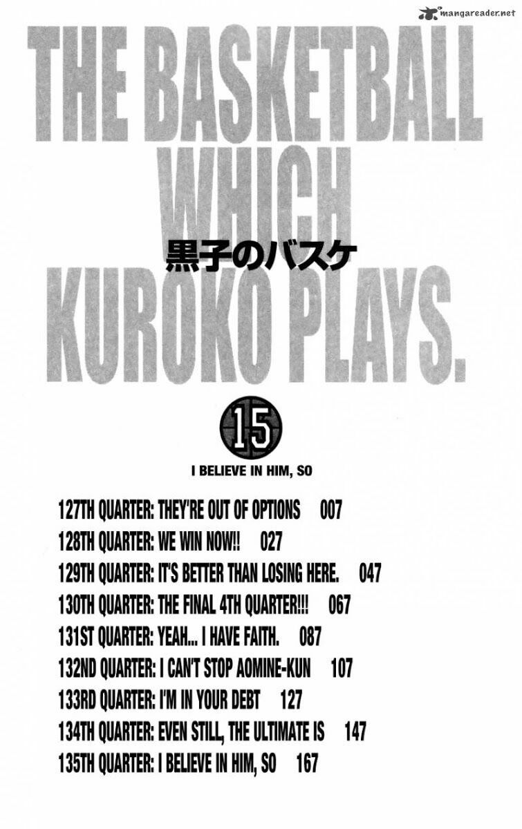 Vua bóng rổ Kuroko: Chapter 127
