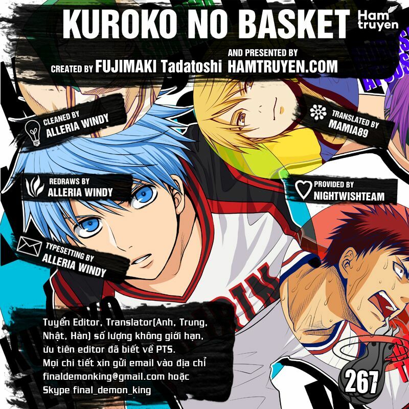 Vua bóng rổ Kuroko: Chapter 267