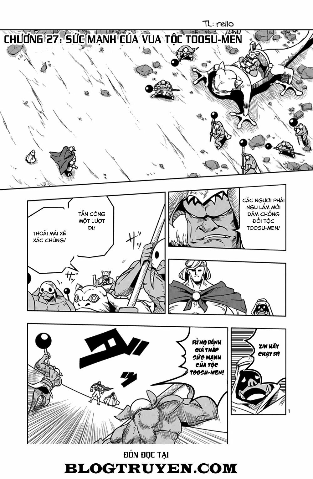 Helck Manga: Chapter 27: Sức mạnh của Vua tộc Toosu-men