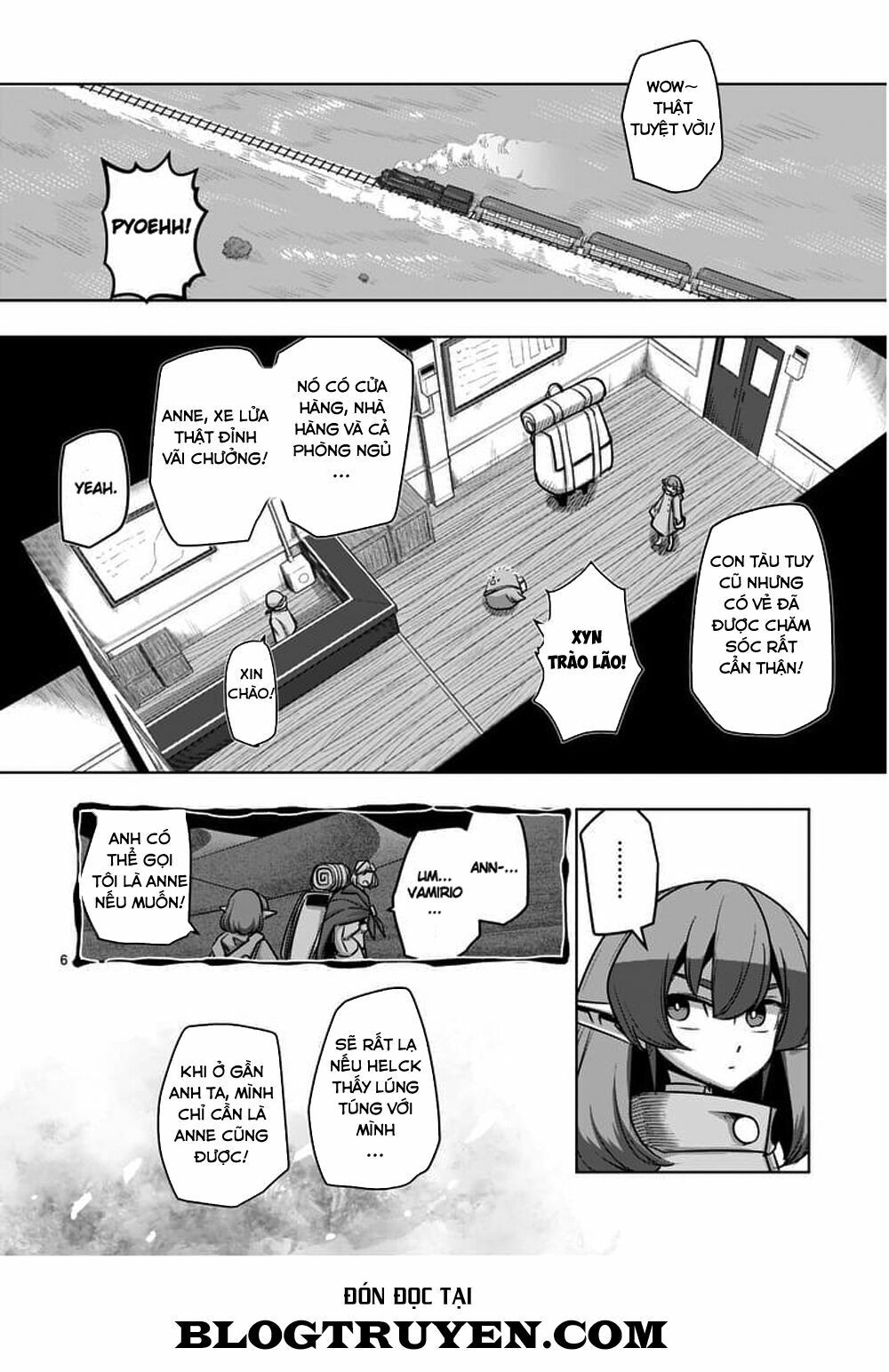 Helck Manga: Chapter 54: Nghỉ ngơi trên xe lửa