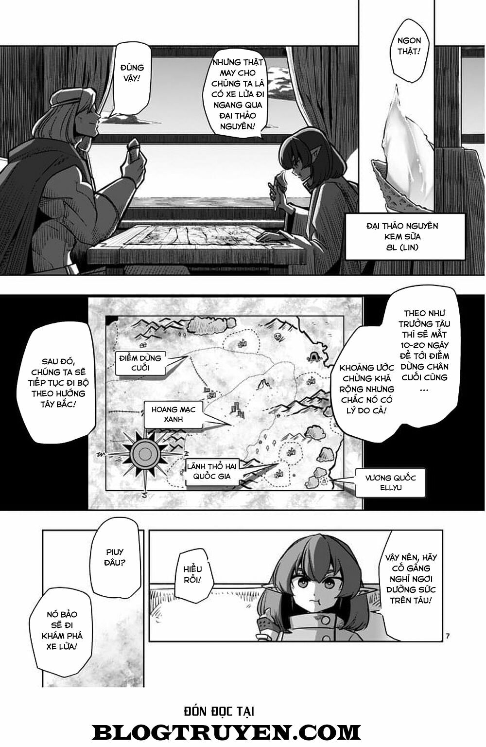 Helck Manga: Chapter 54: Nghỉ ngơi trên xe lửa