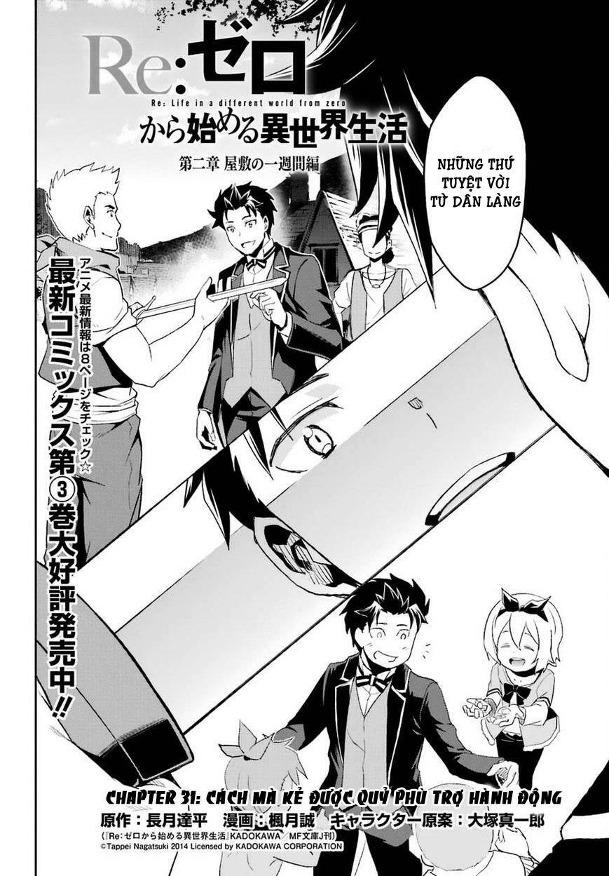 Re:Zero − Bắt đầu lại ở thế giới khác: Chapter 31