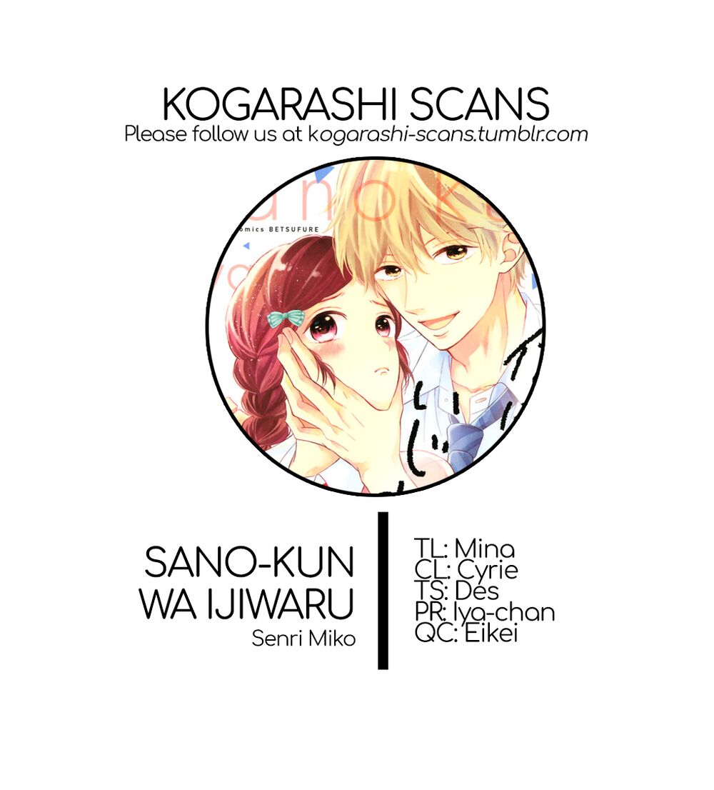 Sano-kun wa ijiwaru: Chapter 1.5: Bản HD