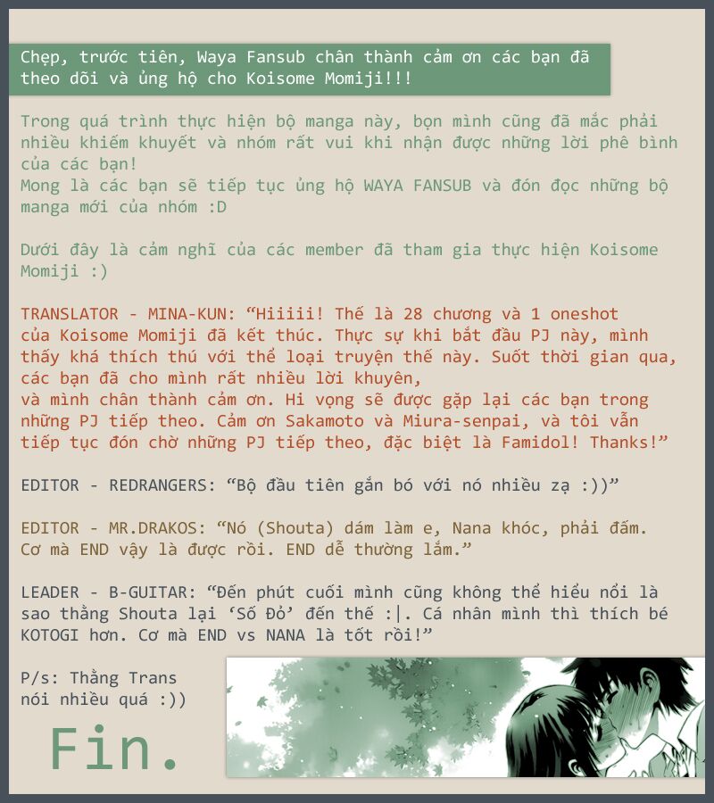 Koisome Momiji: Chapter 28: [END]