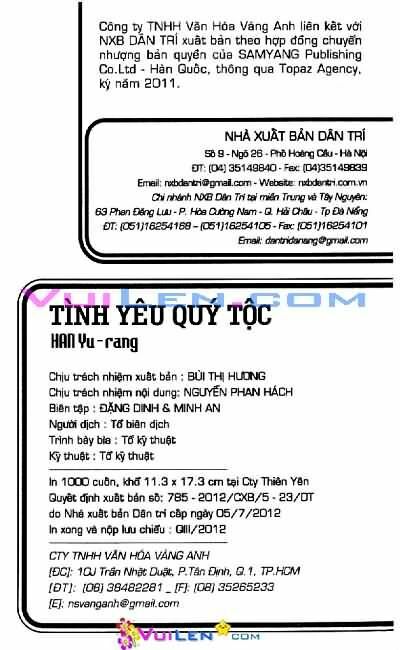 Tình yêu quý tộc: Chapter 105