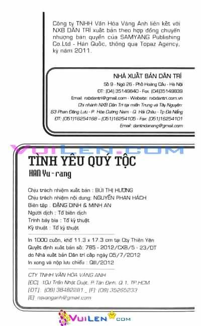 Tình yêu quý tộc: Chapter 25