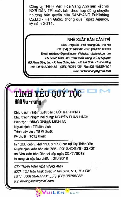 Tình yêu quý tộc: Chapter 97