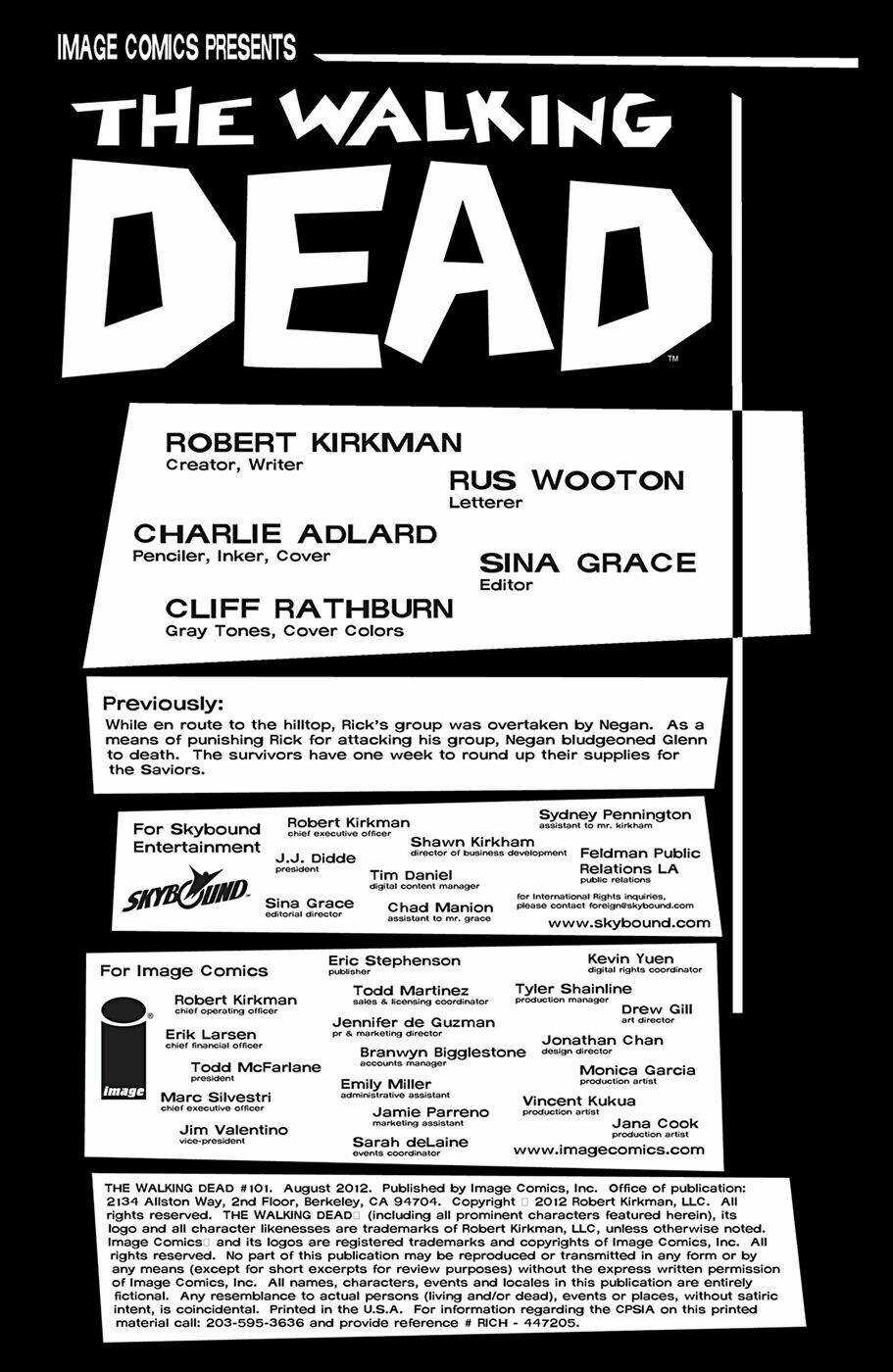 The Walking Dead: Chapter 101