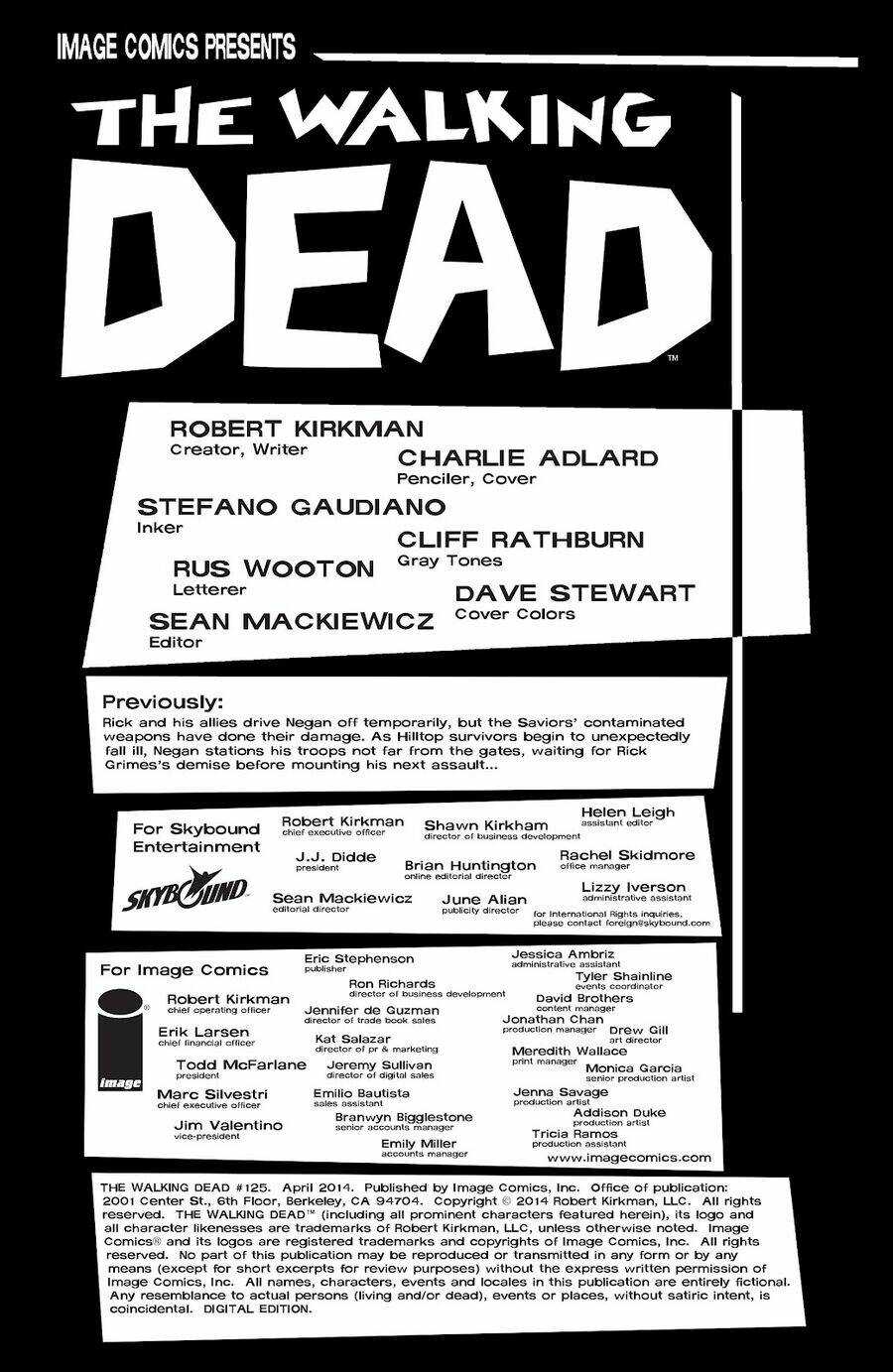 The Walking Dead: Chapter 125