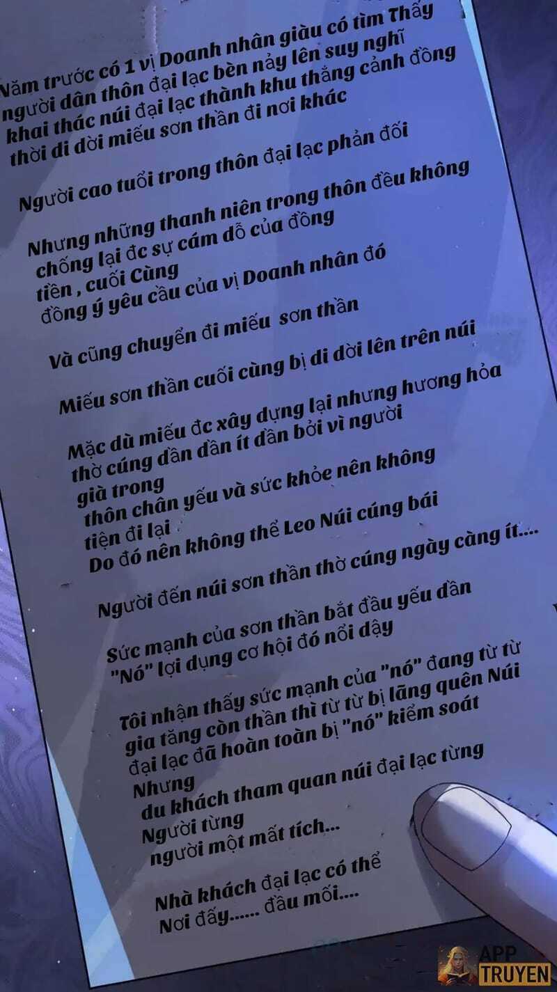 Quy Tắc Chuyện Lạ: Bắt Đầu Hóa Thân Đánh Lui Chiến Thần: Chapter 46: Sự thật sơn thần