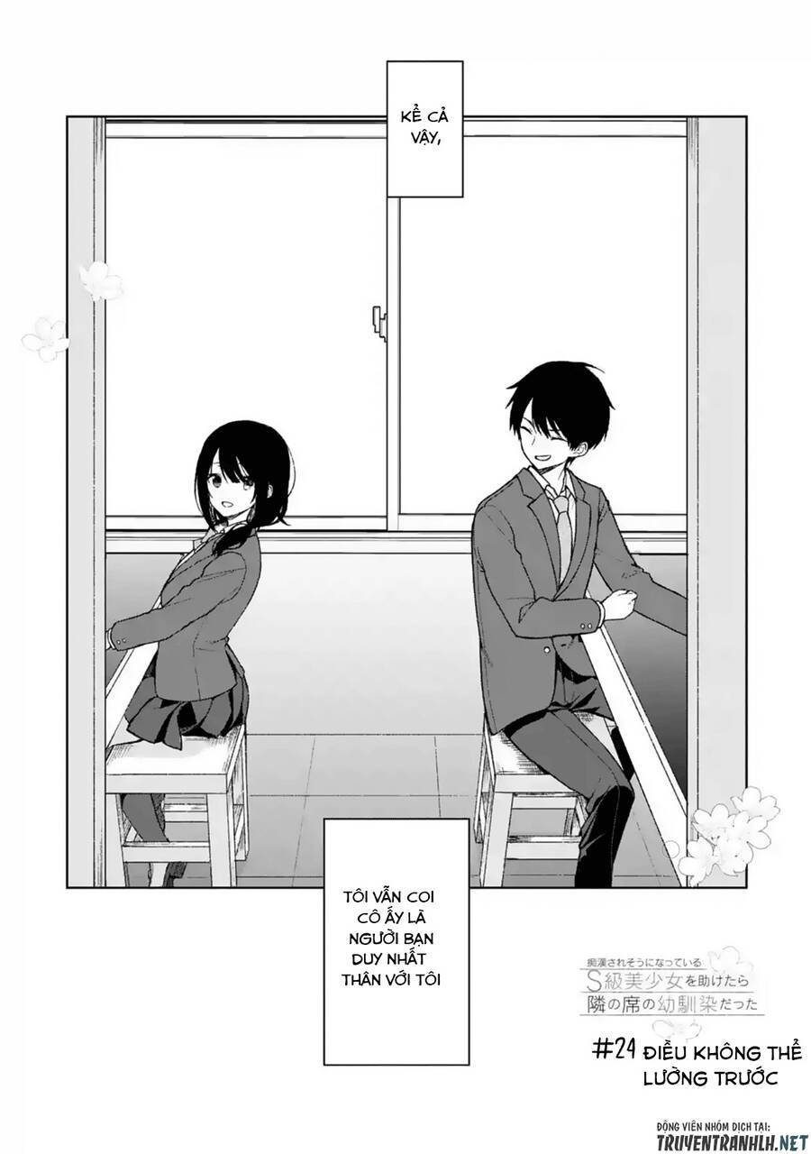 Chikan Saresou Ni Natteiru S-Kyuu Bishoujo Wo Tasuketara Tonari No Seki No Osananajimi Datta: Chương 24