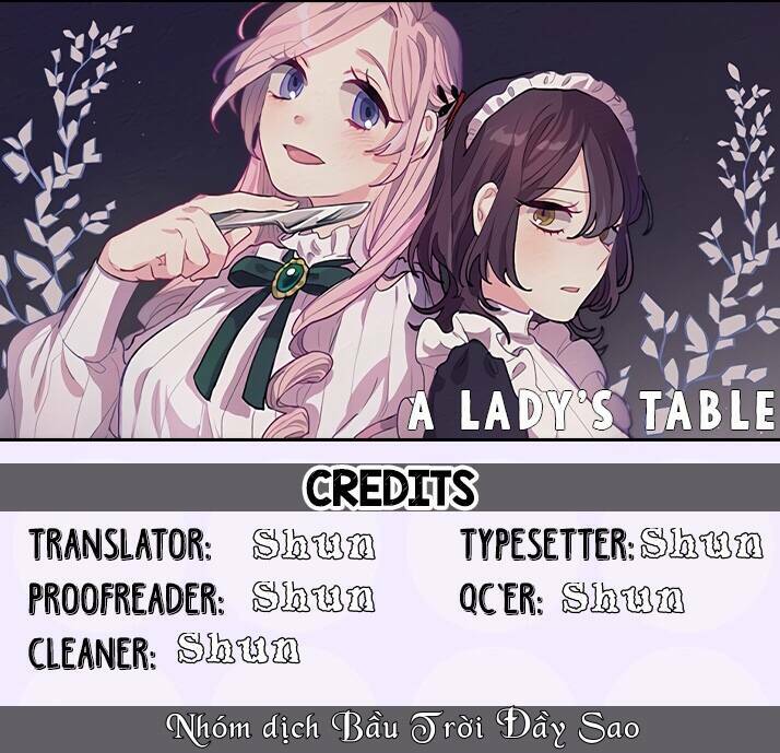 A Lady's Table: Chapter 1