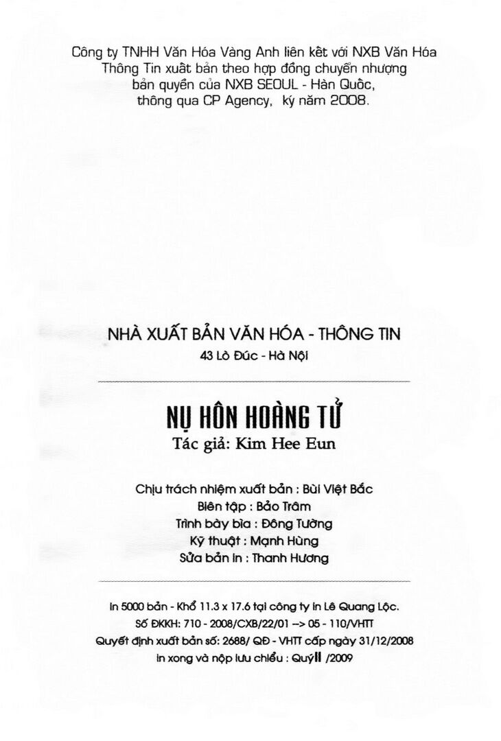 A Kiss For My Prince - Nụ Hôn Hoàng Tử: Chapter 1