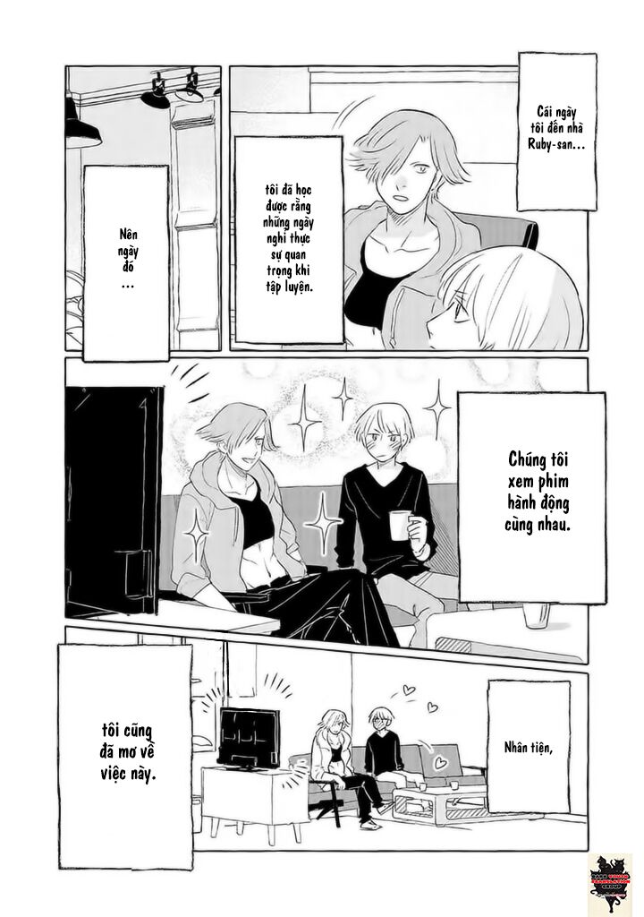 Tonari no kinniku joshi: Chapter 14: - Hạnh phúc và lo lắng