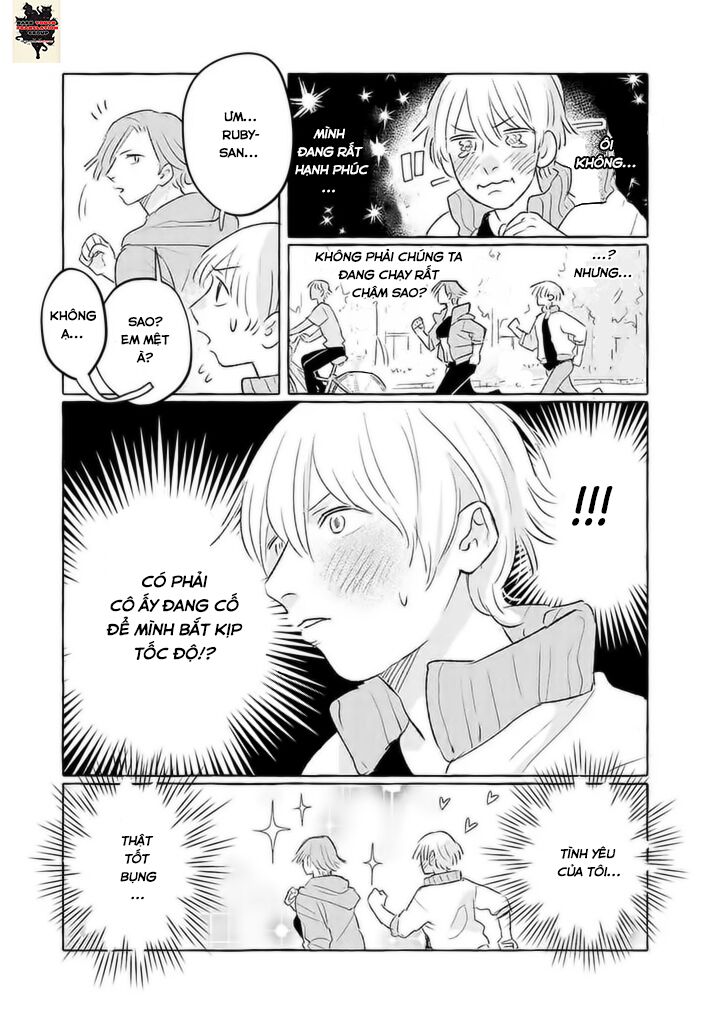 Tonari no kinniku joshi: Chapter 14: - Hạnh phúc và lo lắng