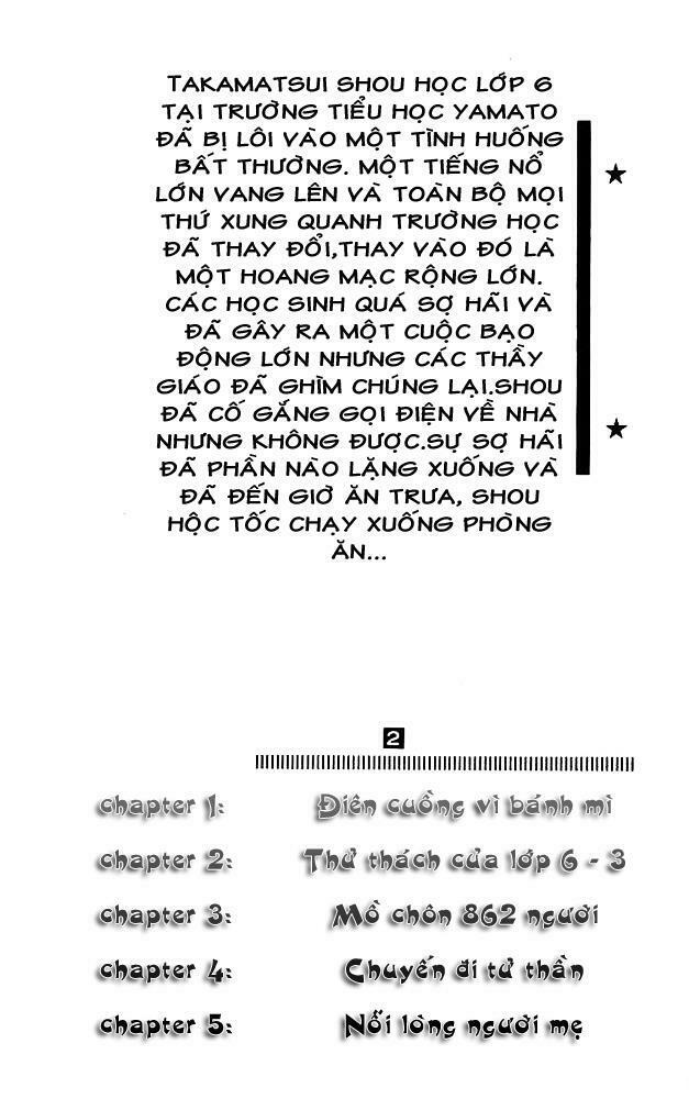 Drifting Classroom: Chapter 5.1: Điên cuồng vì ba ...